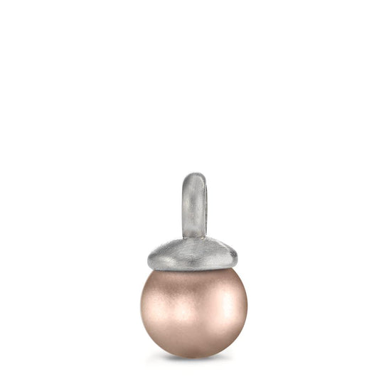 Charmanhänger aus Edelstahl mit Aluminium in Light Rosé, Ø7mm