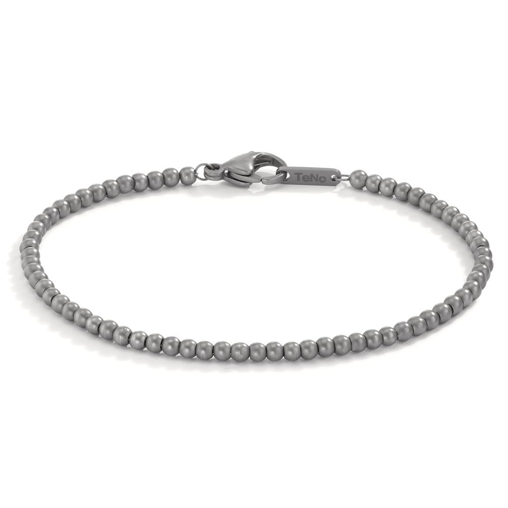 Armband Adonic aus sandmattierten Edelstahlkugeln Ø3mm, 21cm