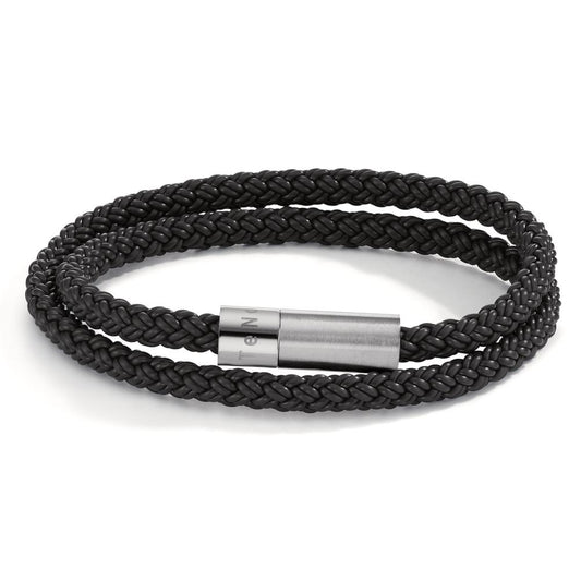 Bracelet Acier inoxydable, Caoutchouc 19 cm