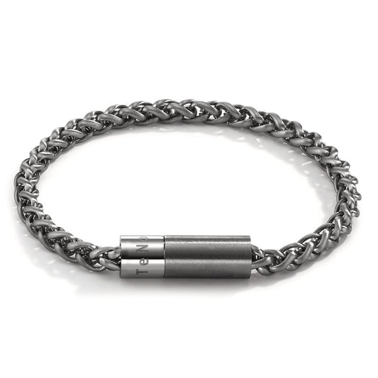 Bracelet Acier inoxydable gris PVD 19 cm