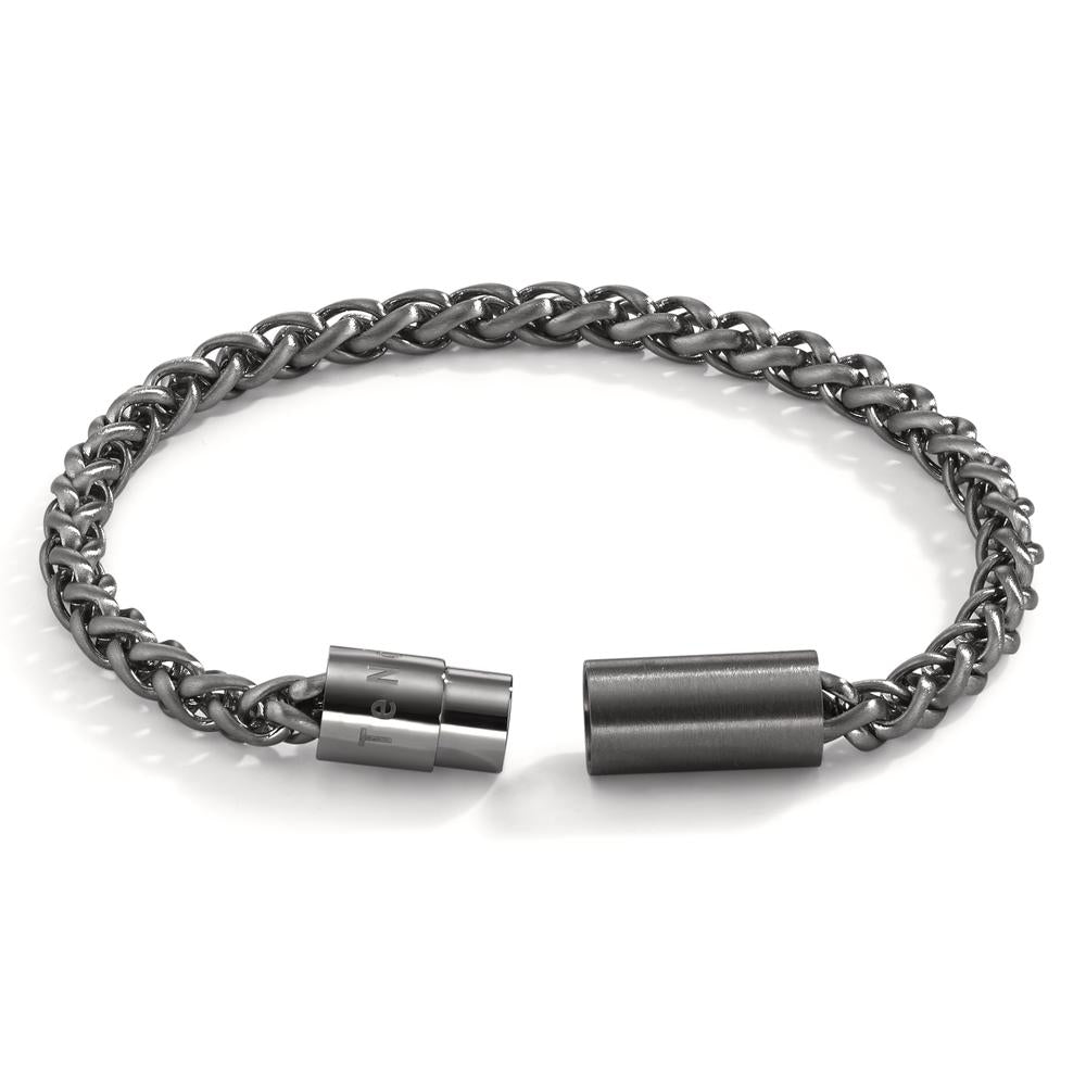 Bracelet Acier inoxydable gris PVD 19 cm