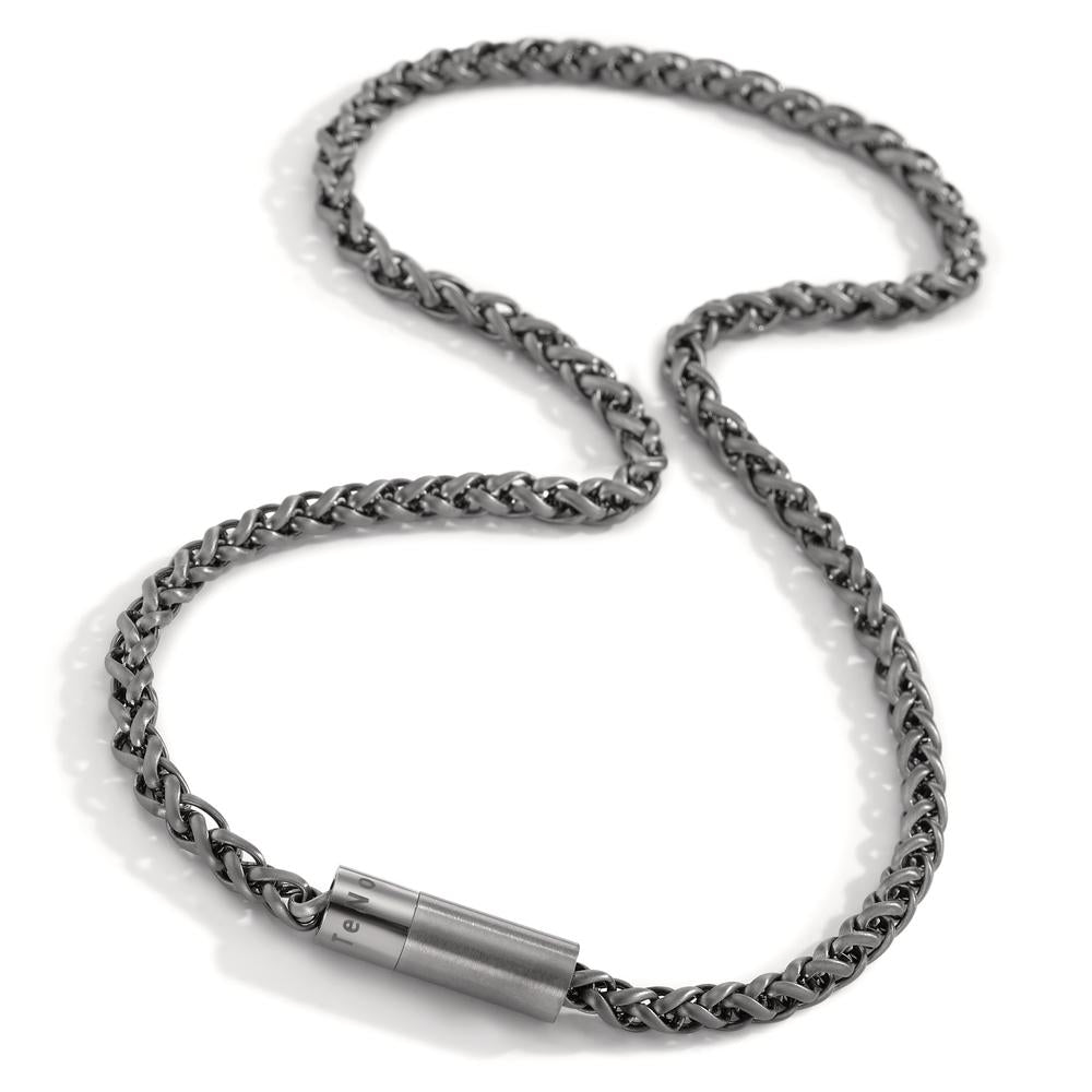 Collier Acier inoxydable gris PVD 45 cm