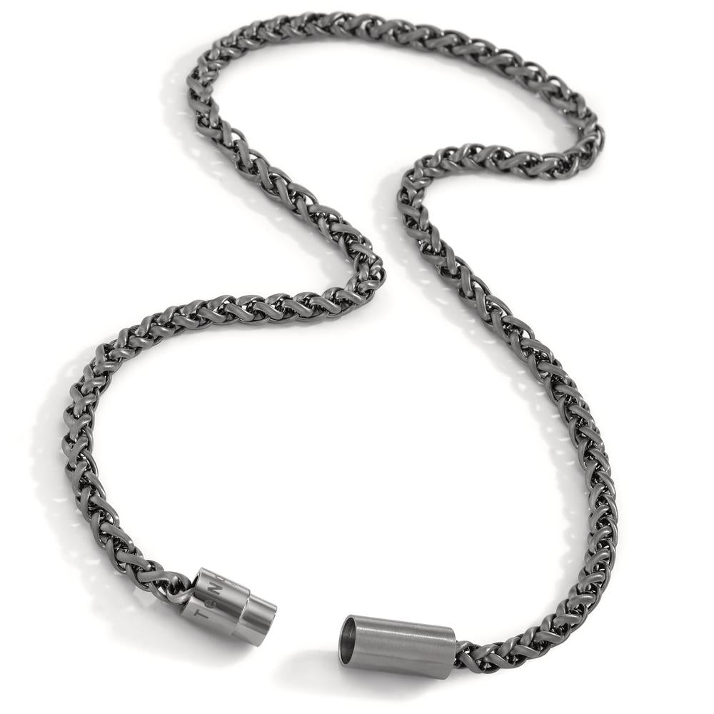 Collier Acier inoxydable gris PVD 45 cm