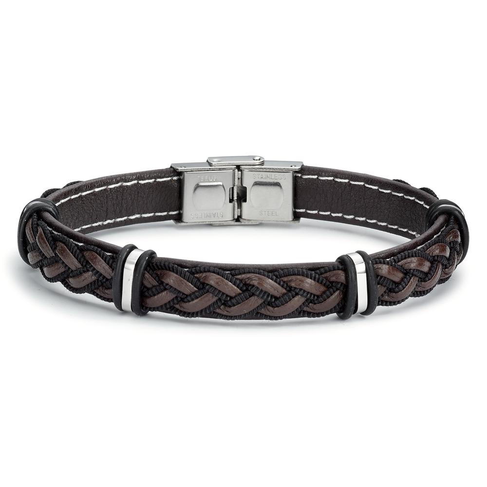 Bracciale Pelle, Acciaio inossidabile 21 cm