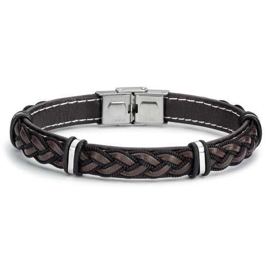 Bracciale Pelle, Acciaio inossidabile 21 cm