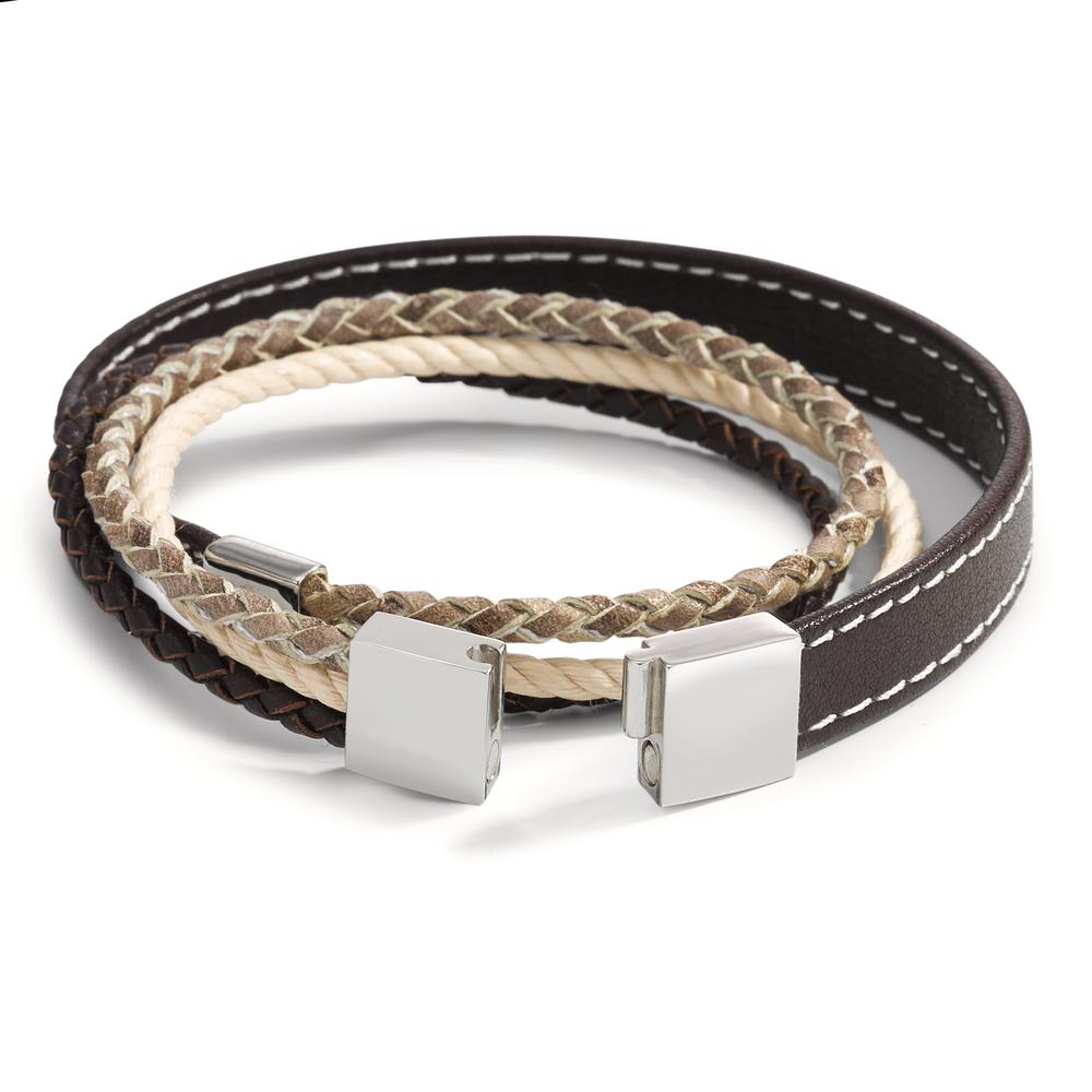 Armband Leder, Edelstahl