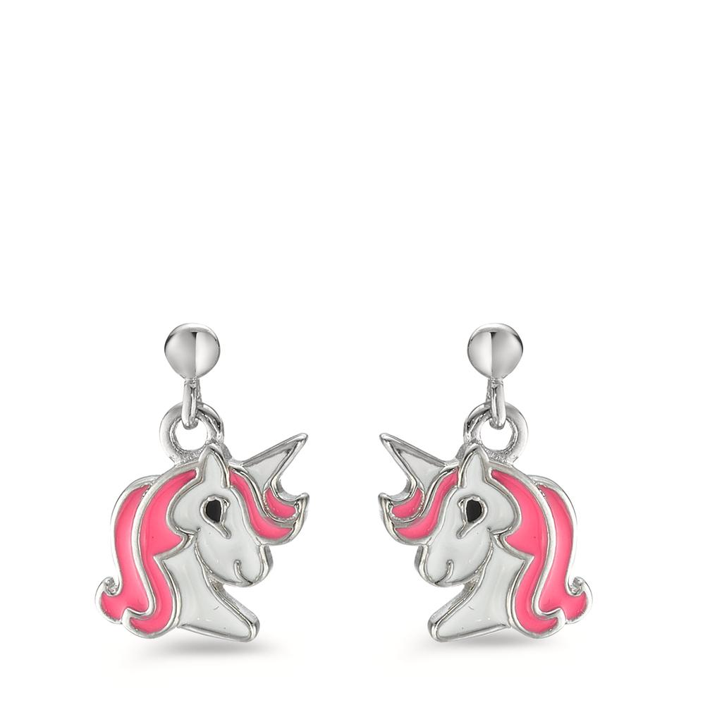 Pendant d'oreilles Argent Rhodié Licorne