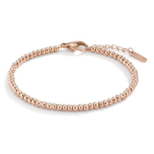 Bracciale Acciaio inossidabile rosa rivestimento IP 16.5-19 cm Ø3 mm