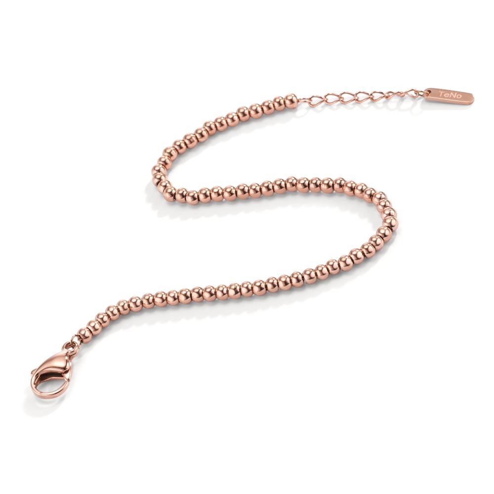 Bracciale Acciaio inossidabile rosa rivestimento IP 16.5-19 cm Ø3 mm