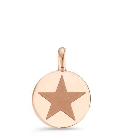 Pendentif Acier inoxydable rosé PVD Étoile Ø11 mm