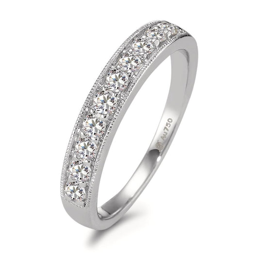 Bague d'éternité Or blanc 18K Diamant 0.35 ct, 10 Pierres, w-si