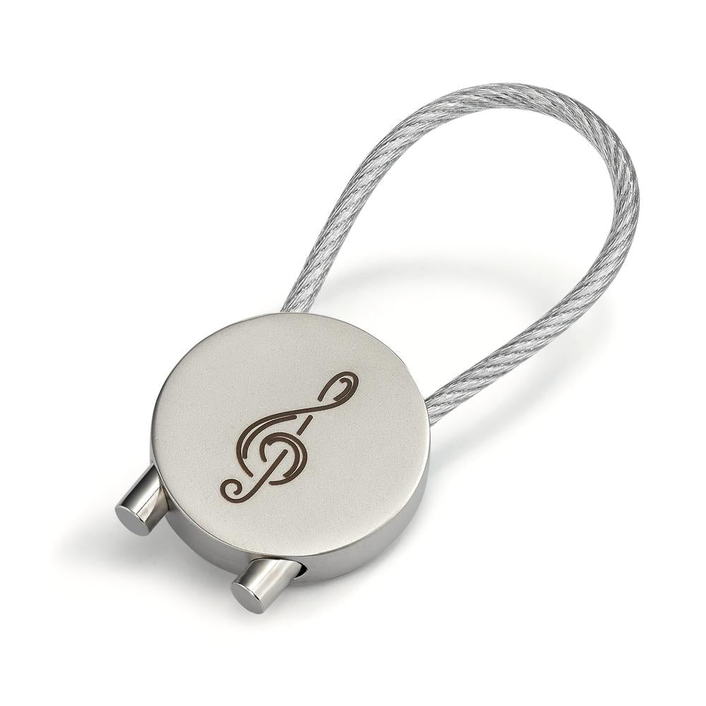 Porte-clés Métal Clef musicale Ø25 mm