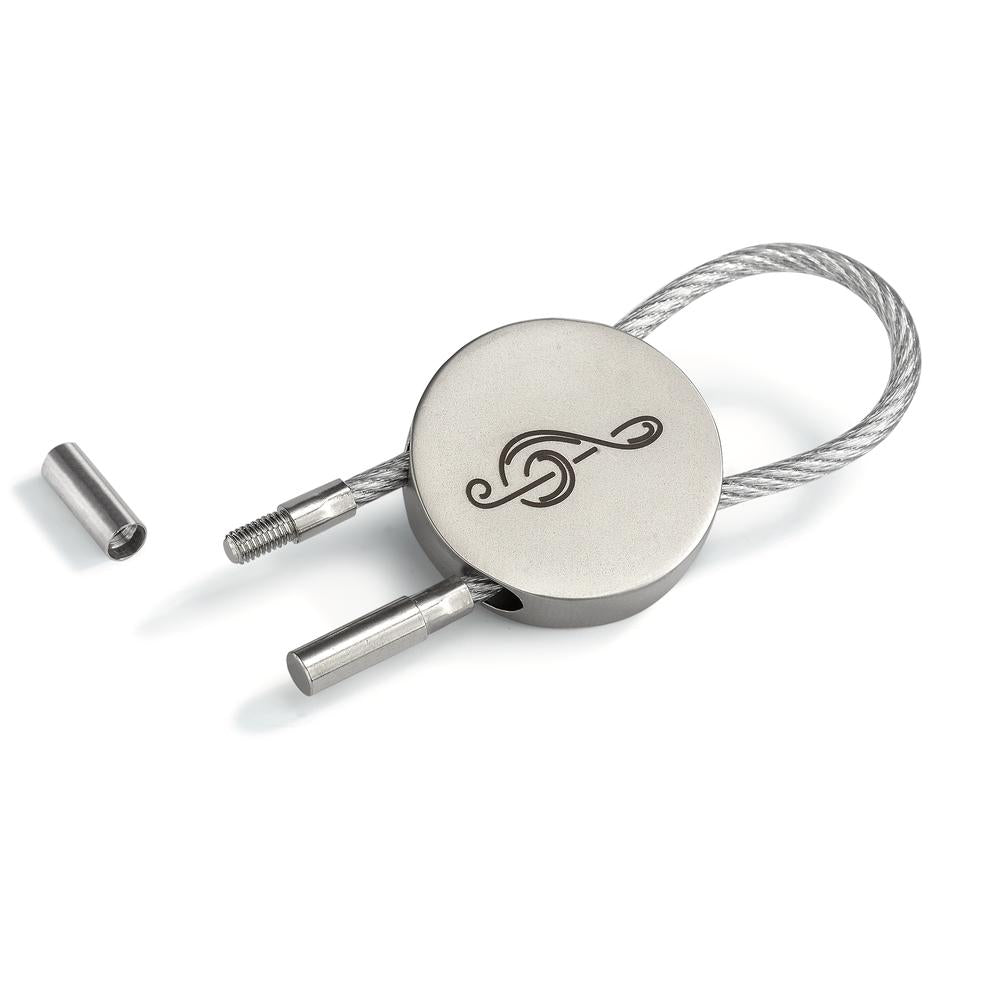 Porte-clés Métal Clef musicale Ø25 mm