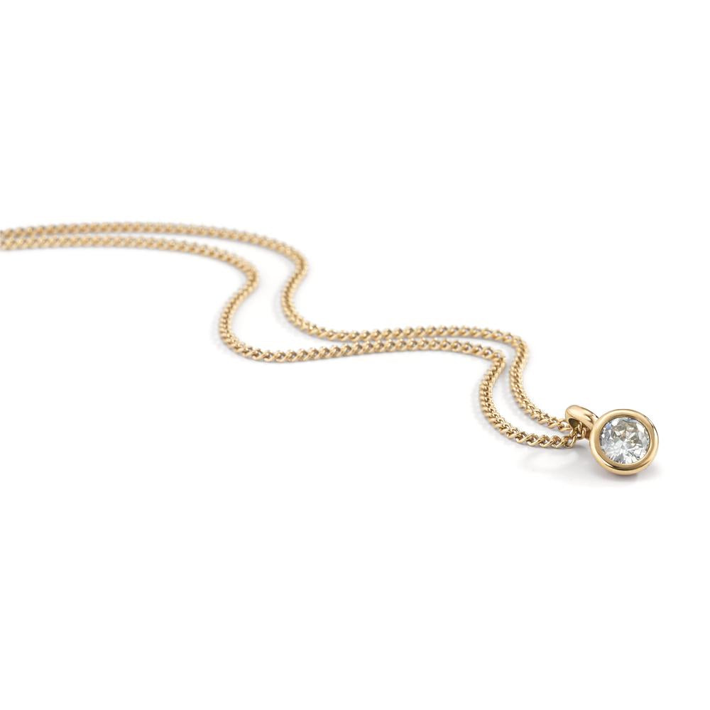 Halskette Joy Gold aus Edelstahl mit Crystal White Zirkonia