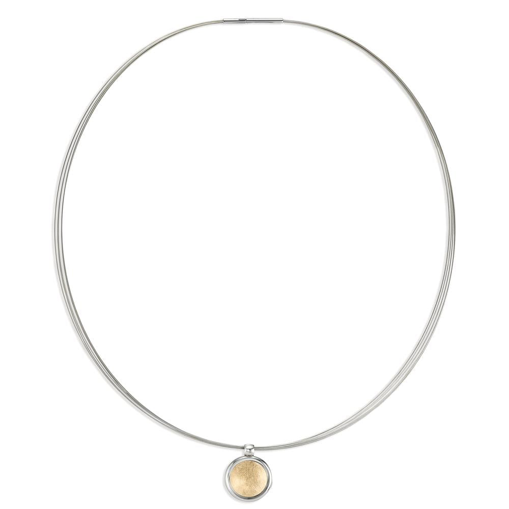 Collier Acier inoxydable Bicolore 42 cm Ø18 mm