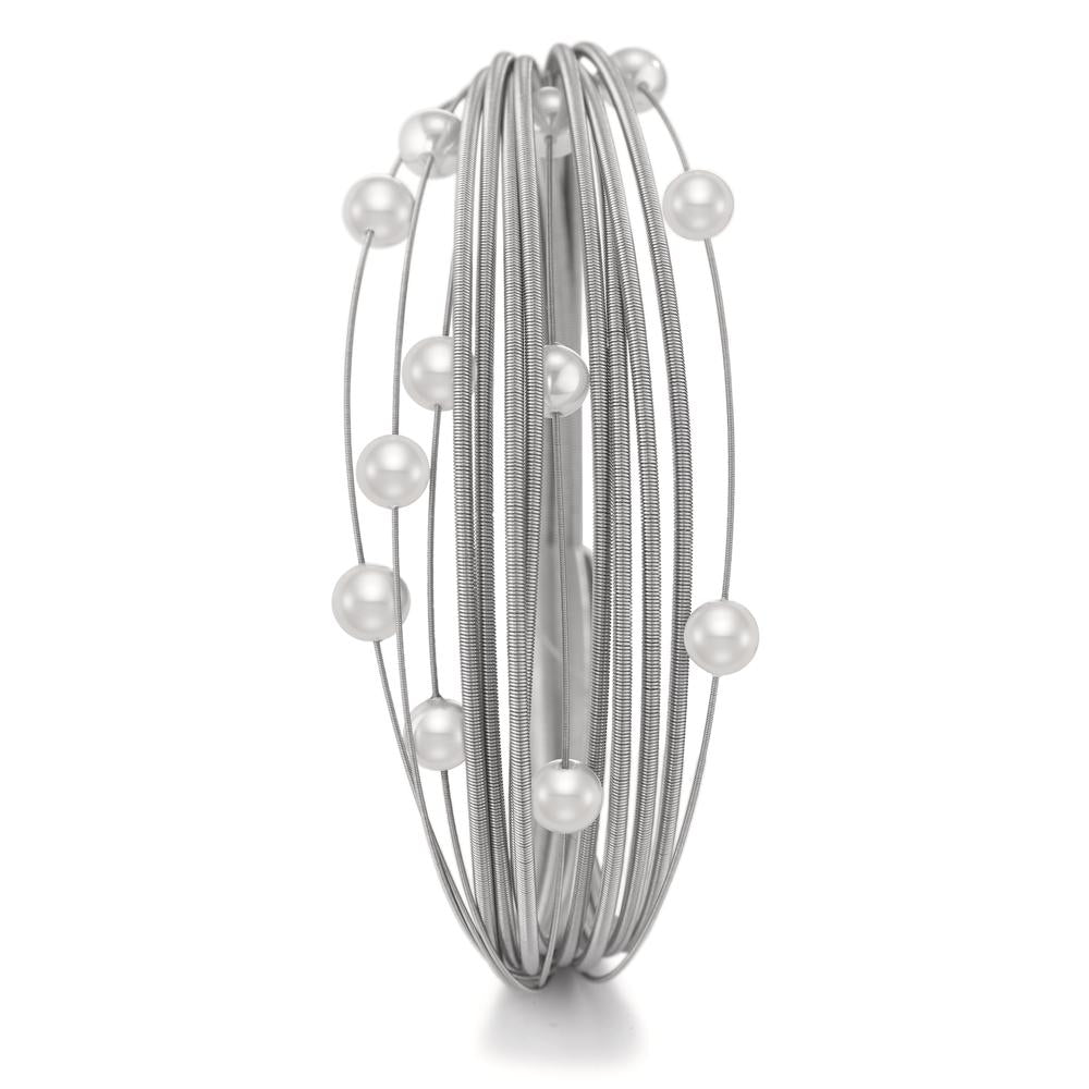 Bracelet Acier inoxydable perle de culture 17 cm