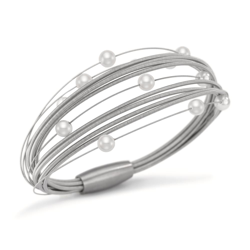 Bracelet Acier inoxydable perle de culture 19 cm