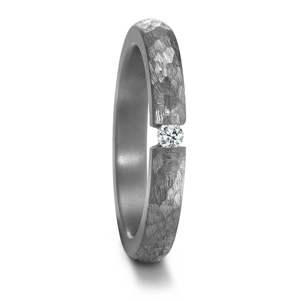 Partnerring 999 Tantal Diamant 0.05 ct, w-si