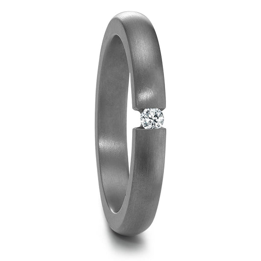 Partnerring 999 Tantal Diamant 0.05 ct, w-si