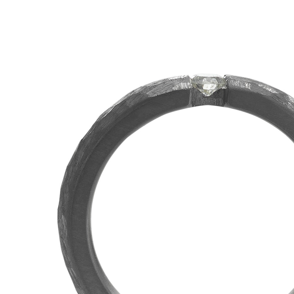 Partnerring 999 Tantal Diamant 0.10 ct, w-si