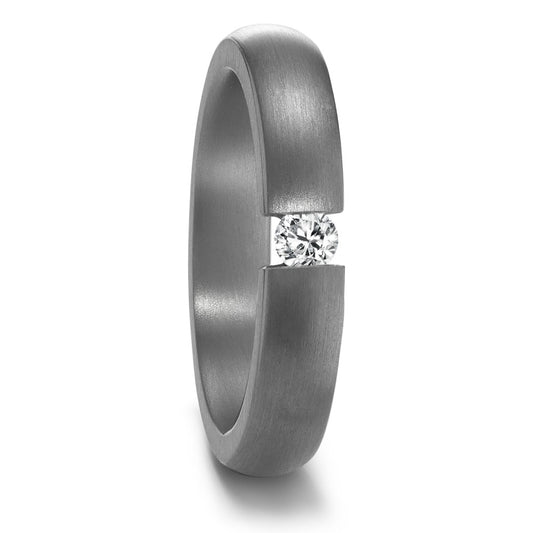 Partnerring 999 Tantal Diamant 0.10 ct, w-si