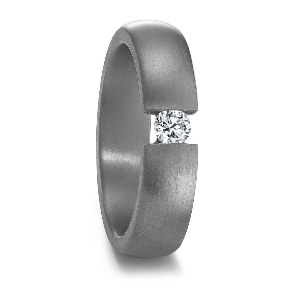 Partnerring 999 Tantal Diamant 0.15 ct, w-si