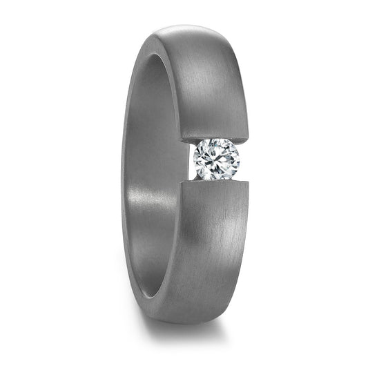 Partnerring 999 Tantal Diamant 0.15 ct, w-si