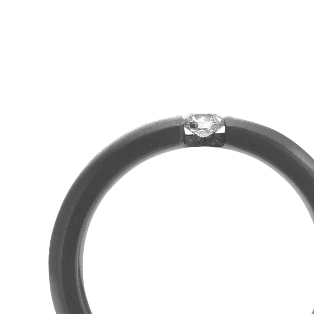 Partnerring 999 Tantal Diamant 0.15 ct, w-si