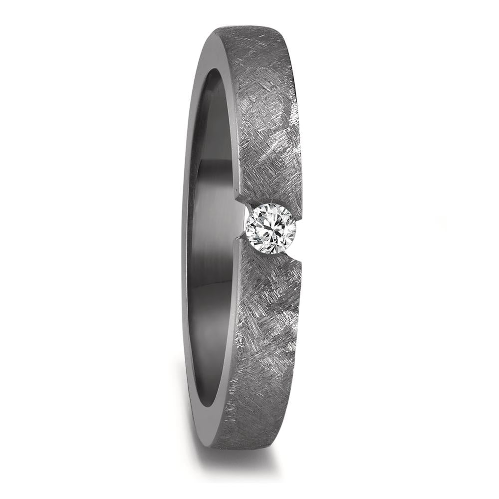 Partnerring 999 Tantal Diamant 0.05 ct, w-si