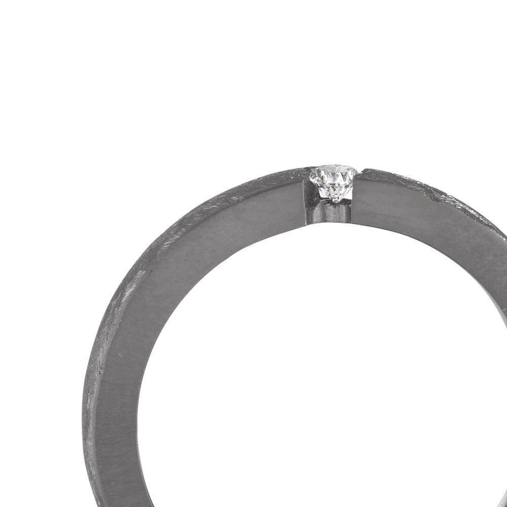 Partnerring 999 Tantal Diamant 0.05 ct, w-si