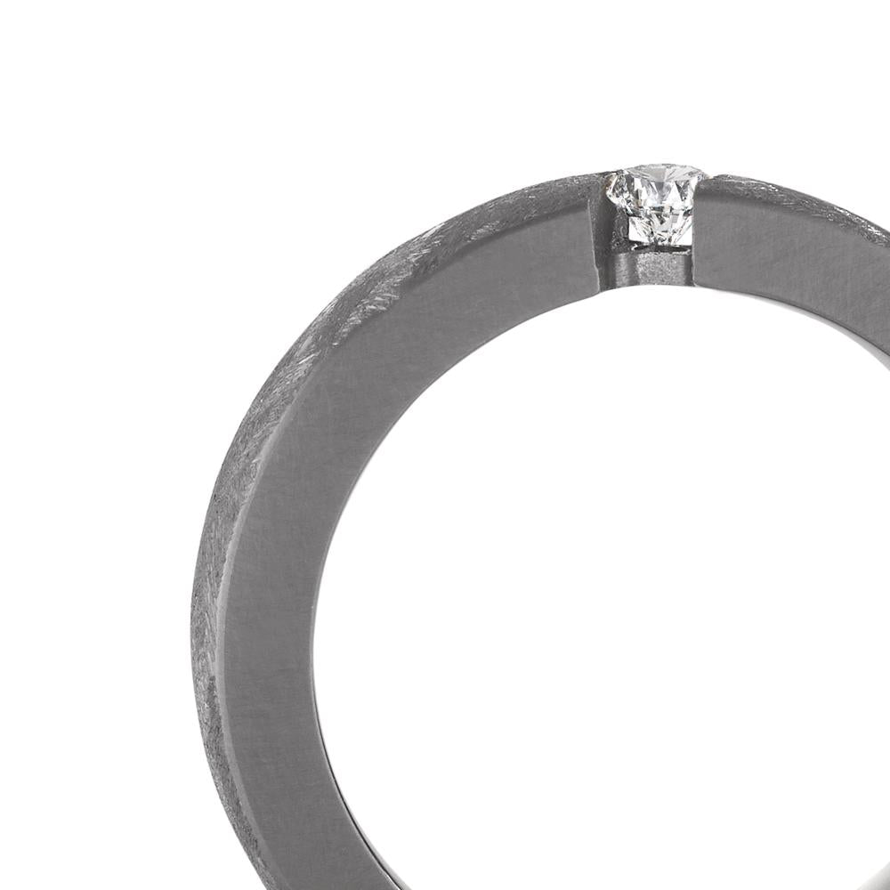 Partnerring 999 Tantal Diamant 0.08 ct, w-si