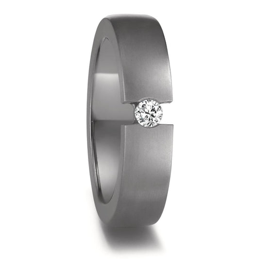 Partnerring 999 Tantal Diamant 0.08 ct, w-si