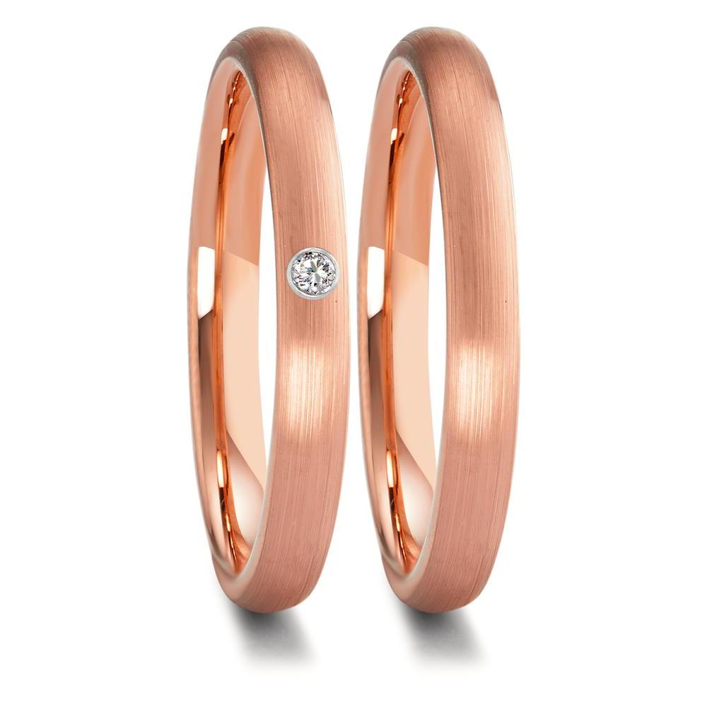 Partnerring Wolfram rosé IP beschichtet