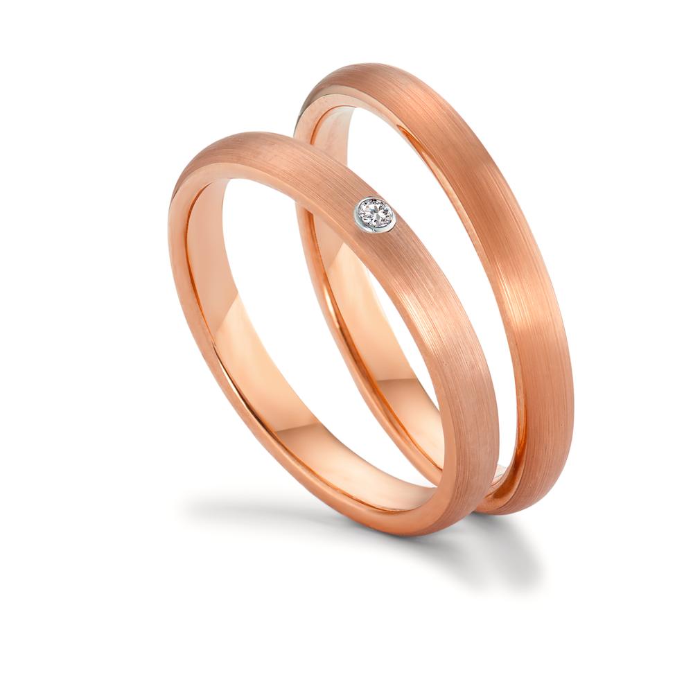 Partnerring Wolfram rosé IP beschichtet