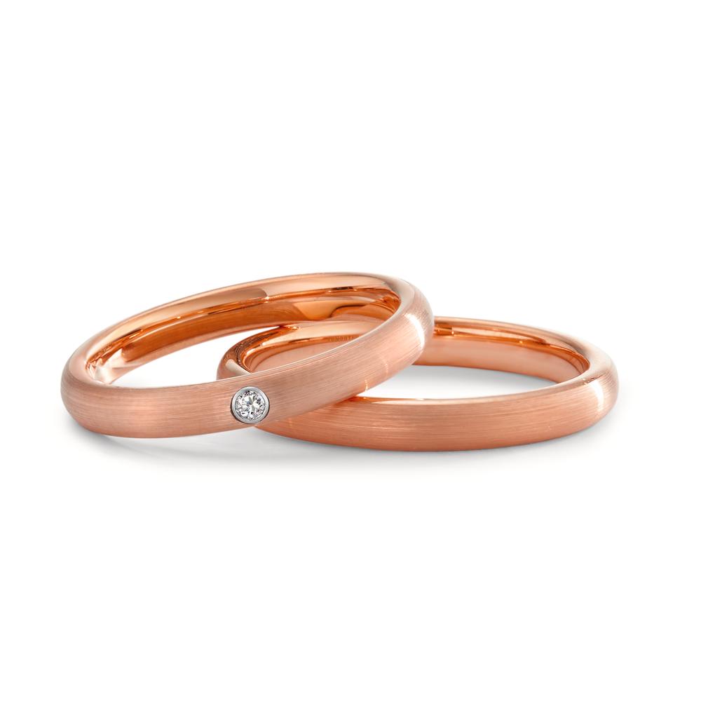 Partnerring Wolfram rosé IP beschichtet