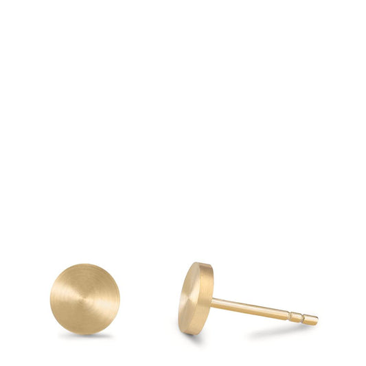 Ohrstecker Pura Gold aus Edelstahl mit Comfort-Steckverschluss, Ø7mm