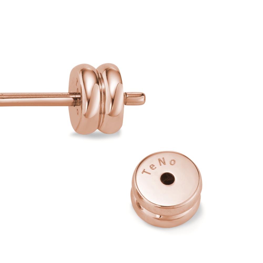 Clous d'oreilles Acier inoxydable rosé PVD Ø8 mm