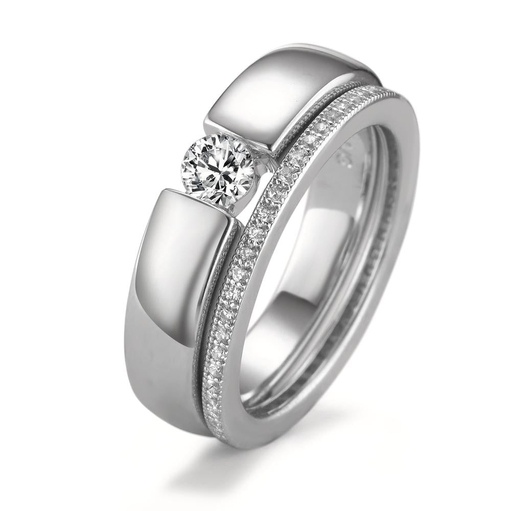 Bague Argent Zircone