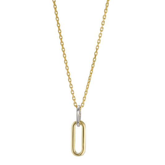 Chaînette avec pendentif Argent jaune Bicolore 40-42 cm