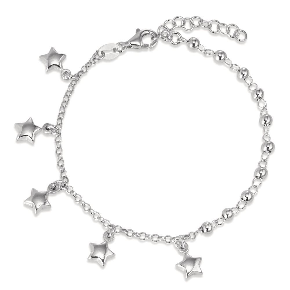 Bracciale Argento rodiato Stella 16-19 cm