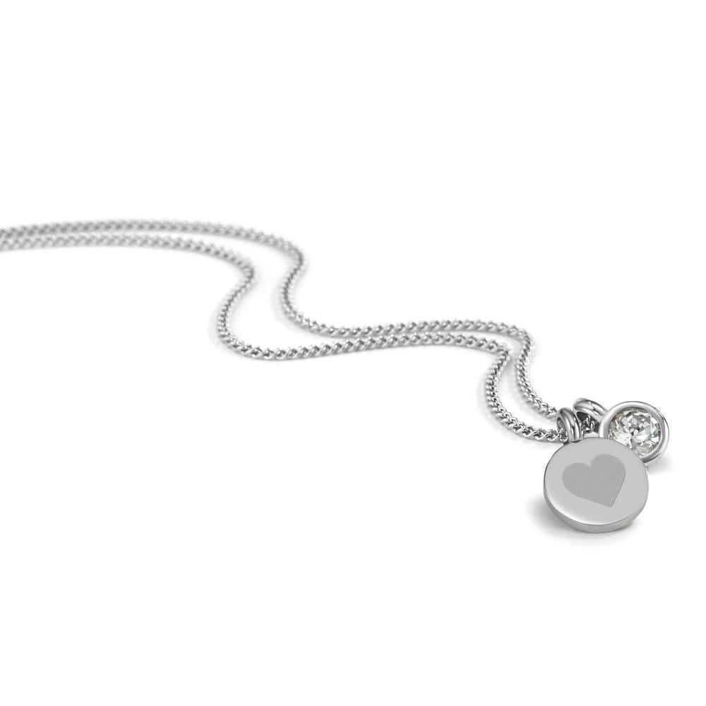 Collana Acciaio inossidabile Zirconia 45 cm Ø11 mm