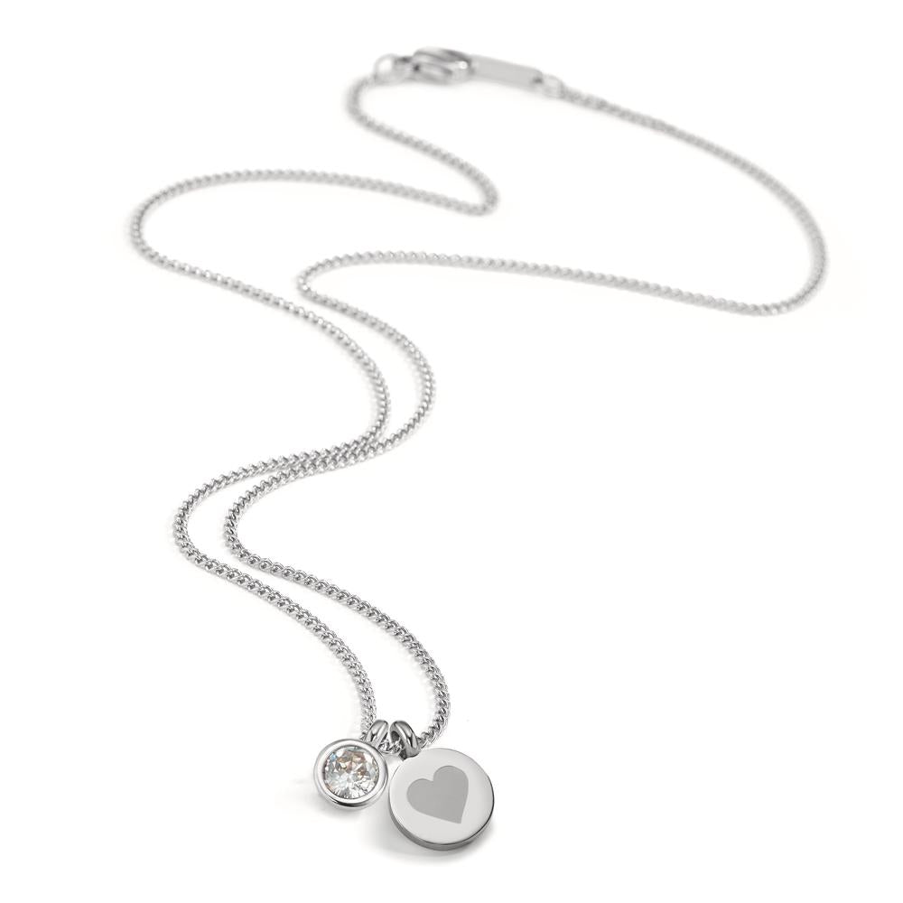 Collana Acciaio inossidabile Zirconia 45 cm Ø11 mm