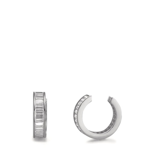 Ear cuff Argent Zircone Rhodié Ø12.5 mm