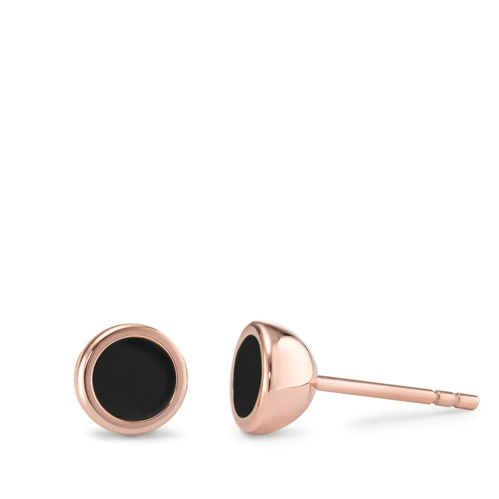 Clous d'oreilles Acier inoxydable rosé PVD Ø7 mm