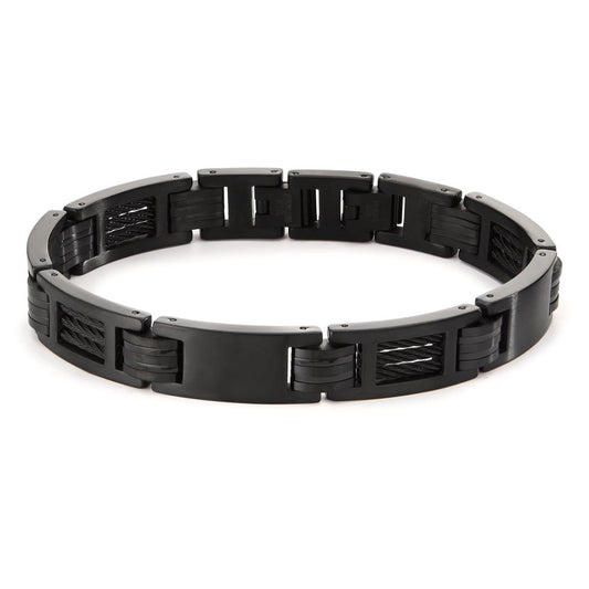 Bracciale Acciaio inossidabile nero rivestimento IP 21.5-23 cm