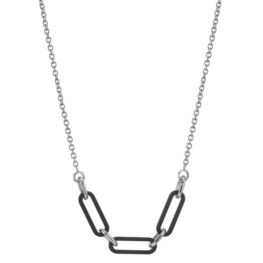 Collier Soho Silver Edelstahl mit Carbon verstellbar