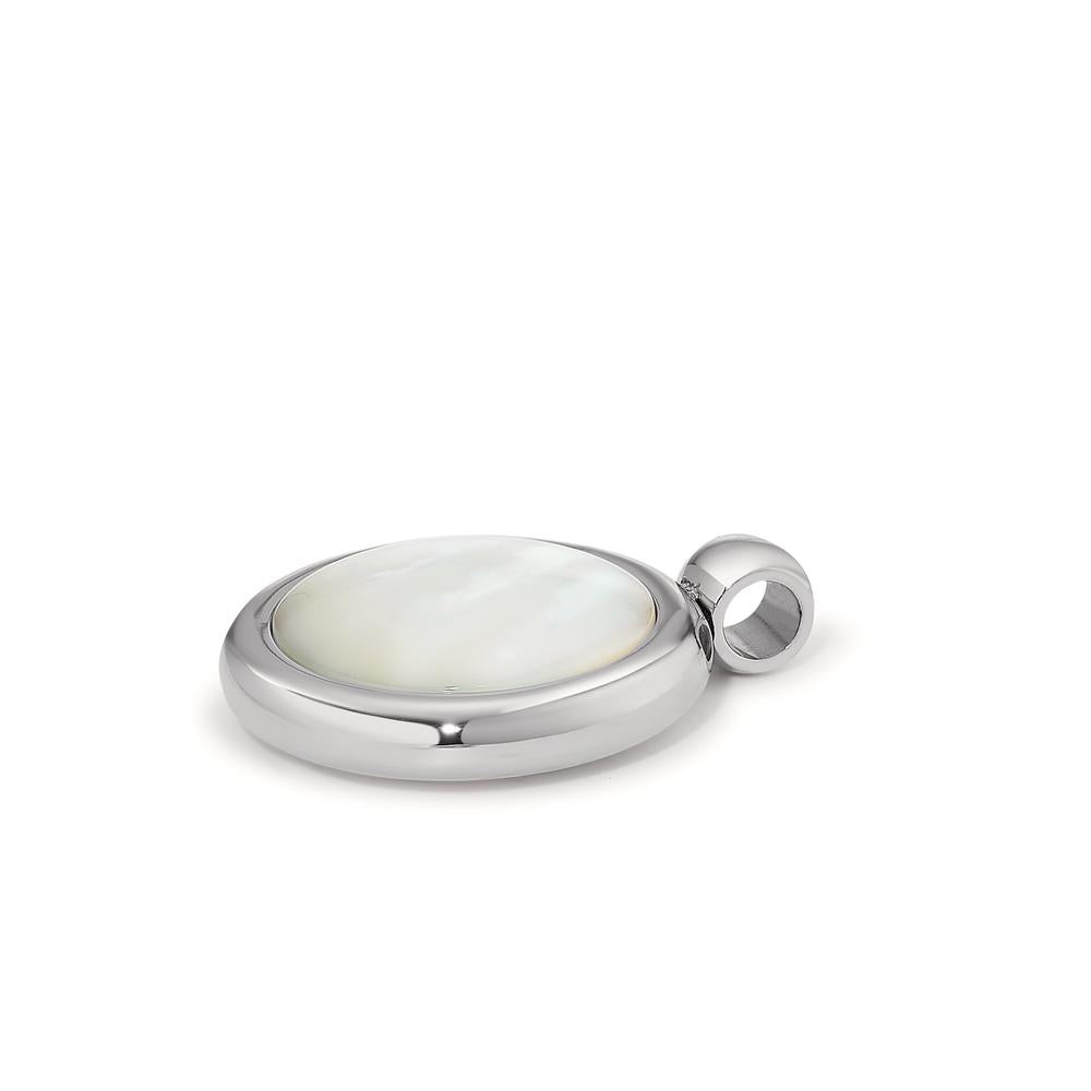 Pendentif Acier inoxydable nacre Ø18 mm