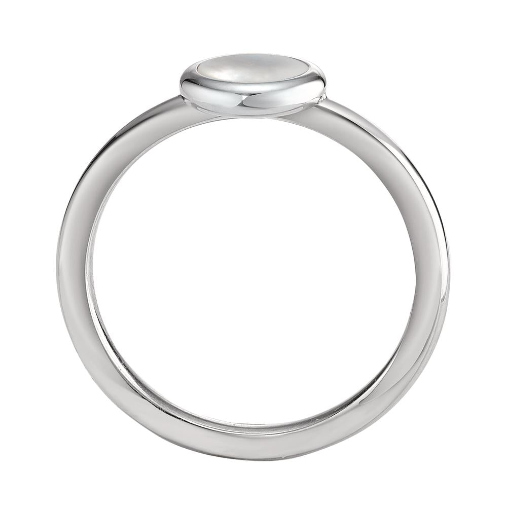 Bague Acier inoxydable nacre Ø8 mm