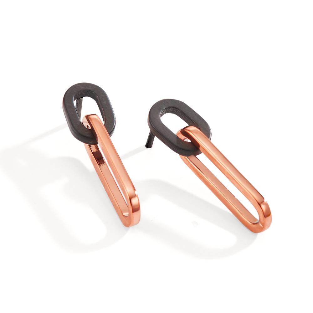 Pendant d'oreilles Acier inoxydable rosé PVD