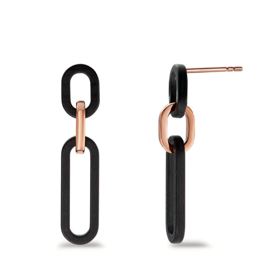 Pendant d'oreilles Acier inoxydable, Carbone rosé PVD